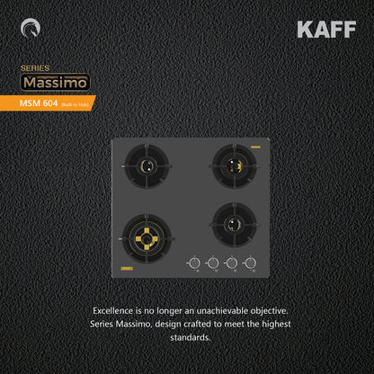 Kaff 60 cm 4 Burner Hob Massimo MSM 604X