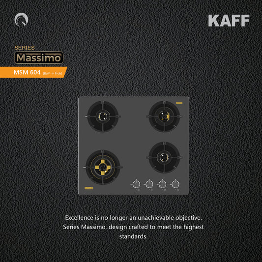 Kaff 60 cm 4 Burner Hob Massimo MSM 604X