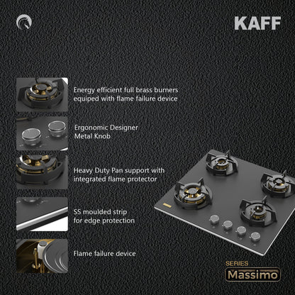 Kaff 60 cm 4 Burner Hob Massimo MSM 604X