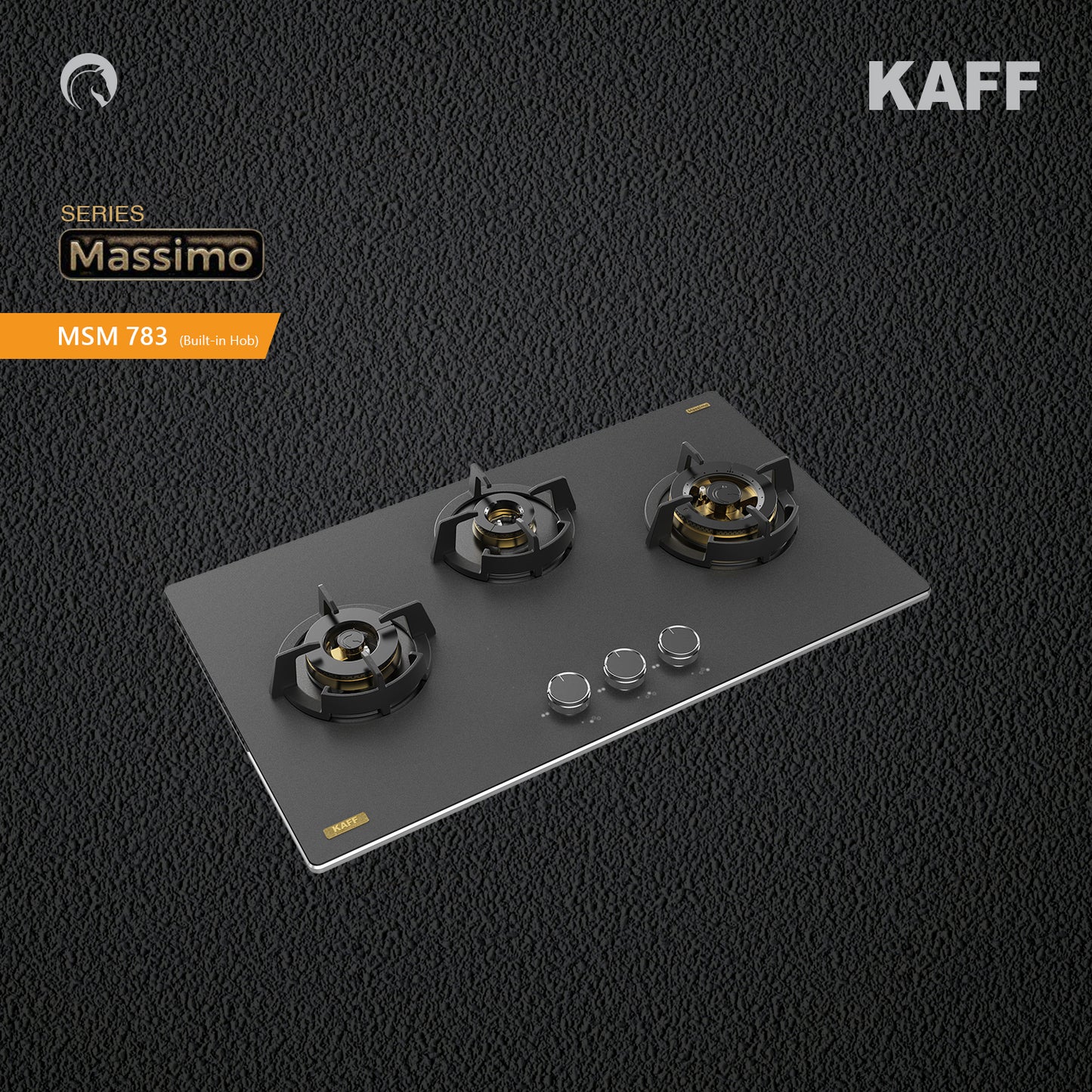 Kaff 78 cm 3 Burner Hob Massimo MSM 783X