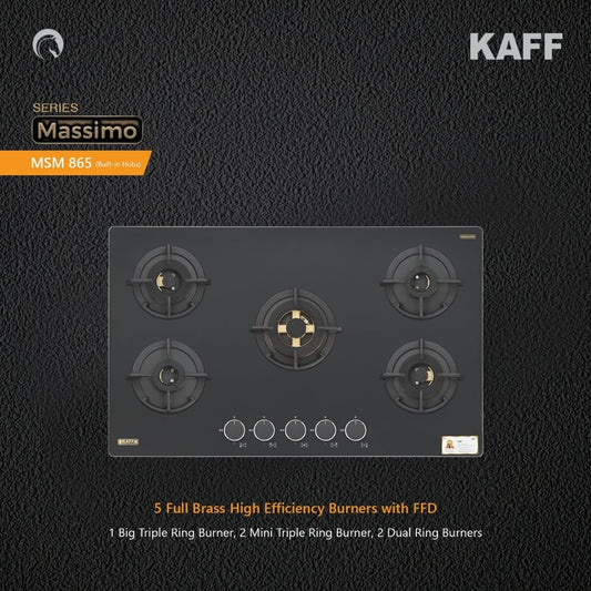 Kaff 86 cm 5 Burner Hob Massimo MSM 865X