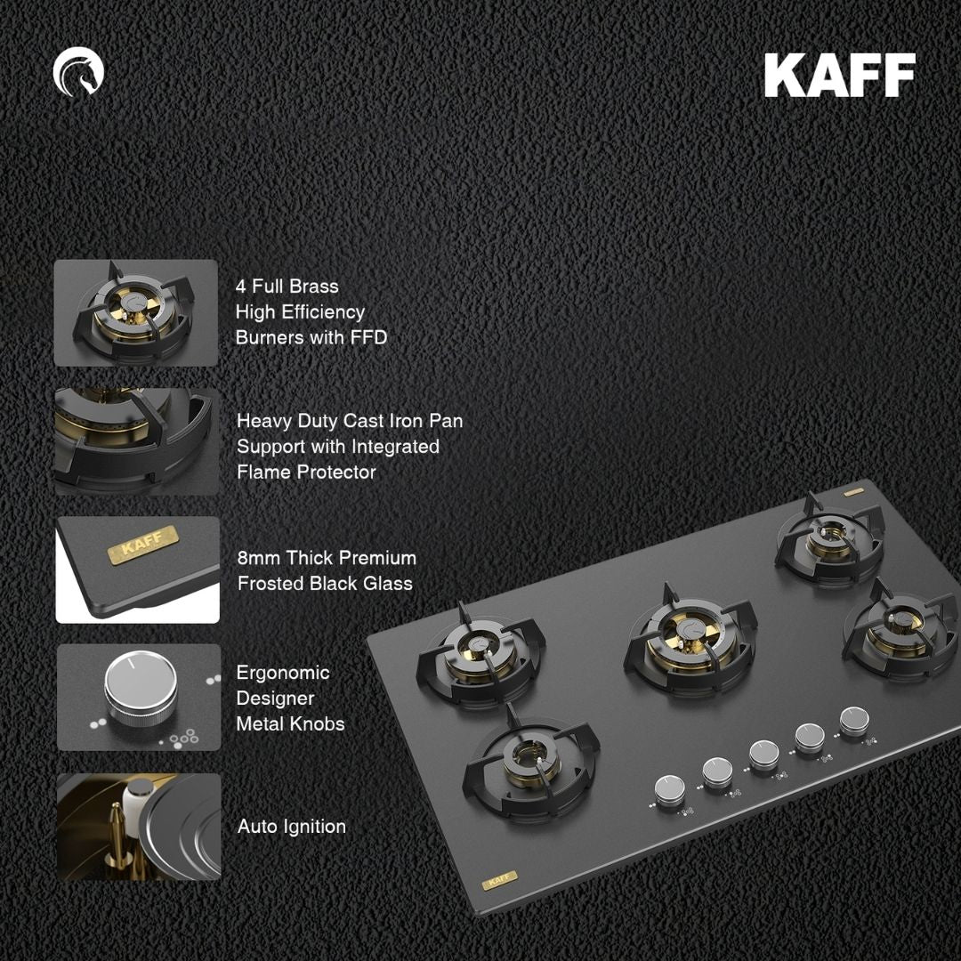 Kaff 86 cm 5 Burner Hob Massimo MSM 865X