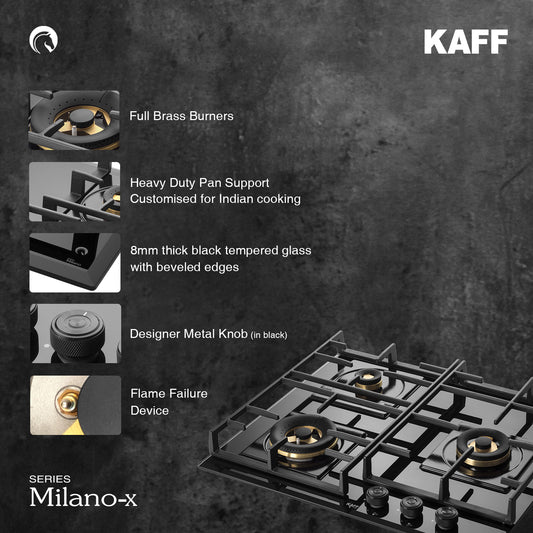 Kaff 60 cm 3 Burner Hob Milano x MFBX 603