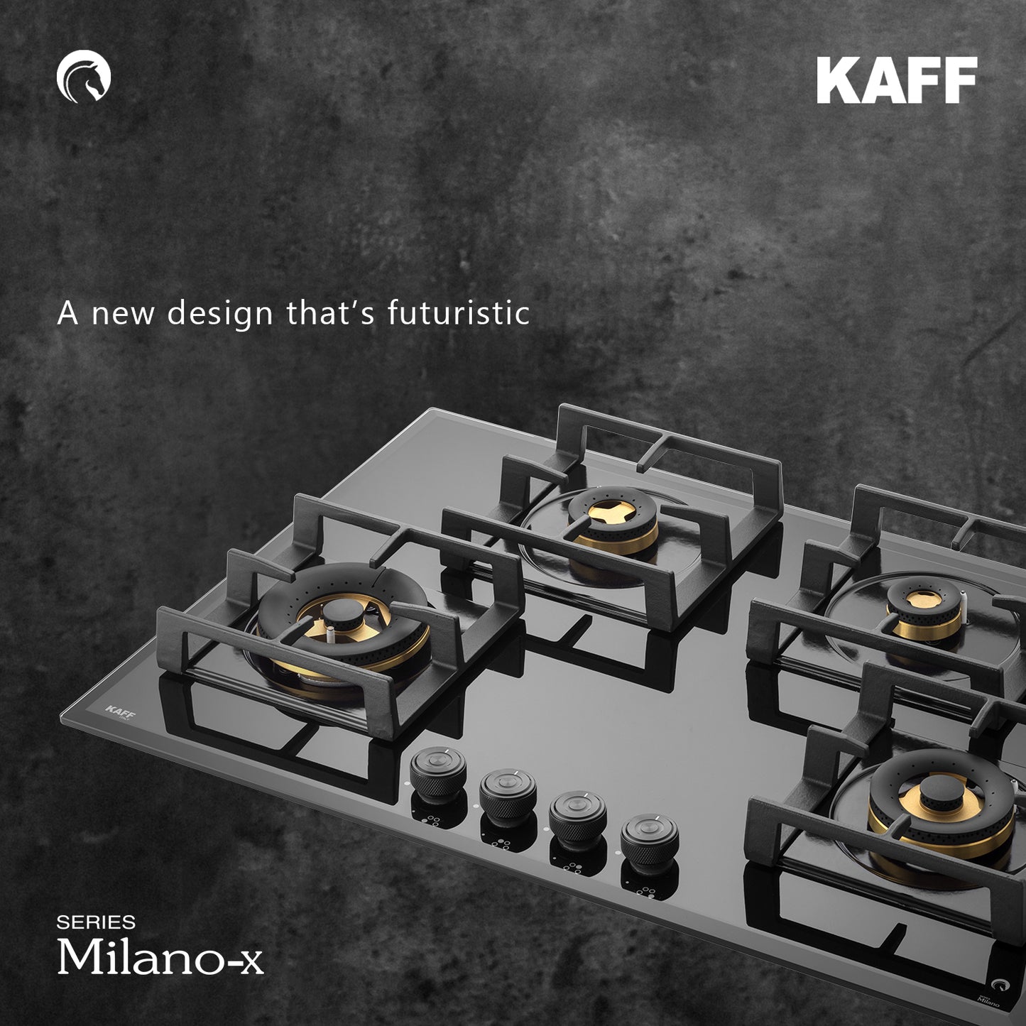 Kaff 76 cm 4 Burner Hob Milano x MFBX 764