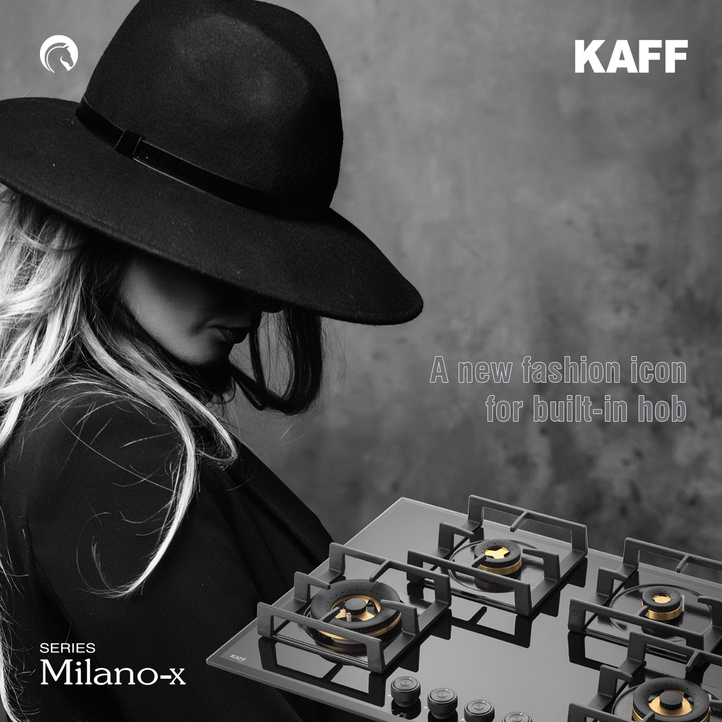 Kaff 76 cm 4 Burner Hob Milano x MFBX 764