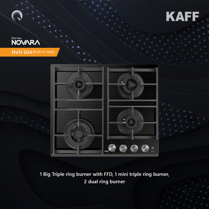 Kaff 60 cm 4 Burner Hob Novara NVH 604