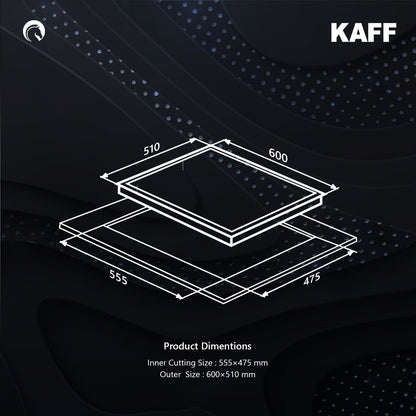 Kaff 60 cm 4 Burner Hob Novara NVH 604