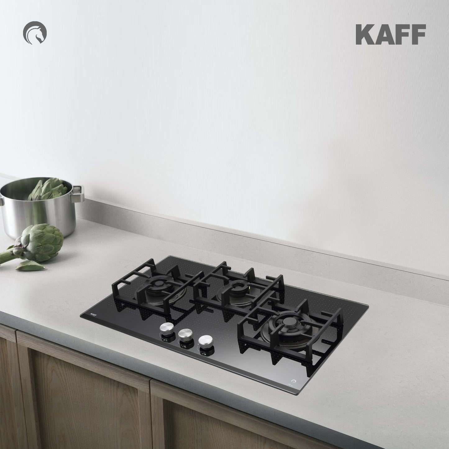 Kaff 78 cm 3 Burner Hob Novara NVH 783