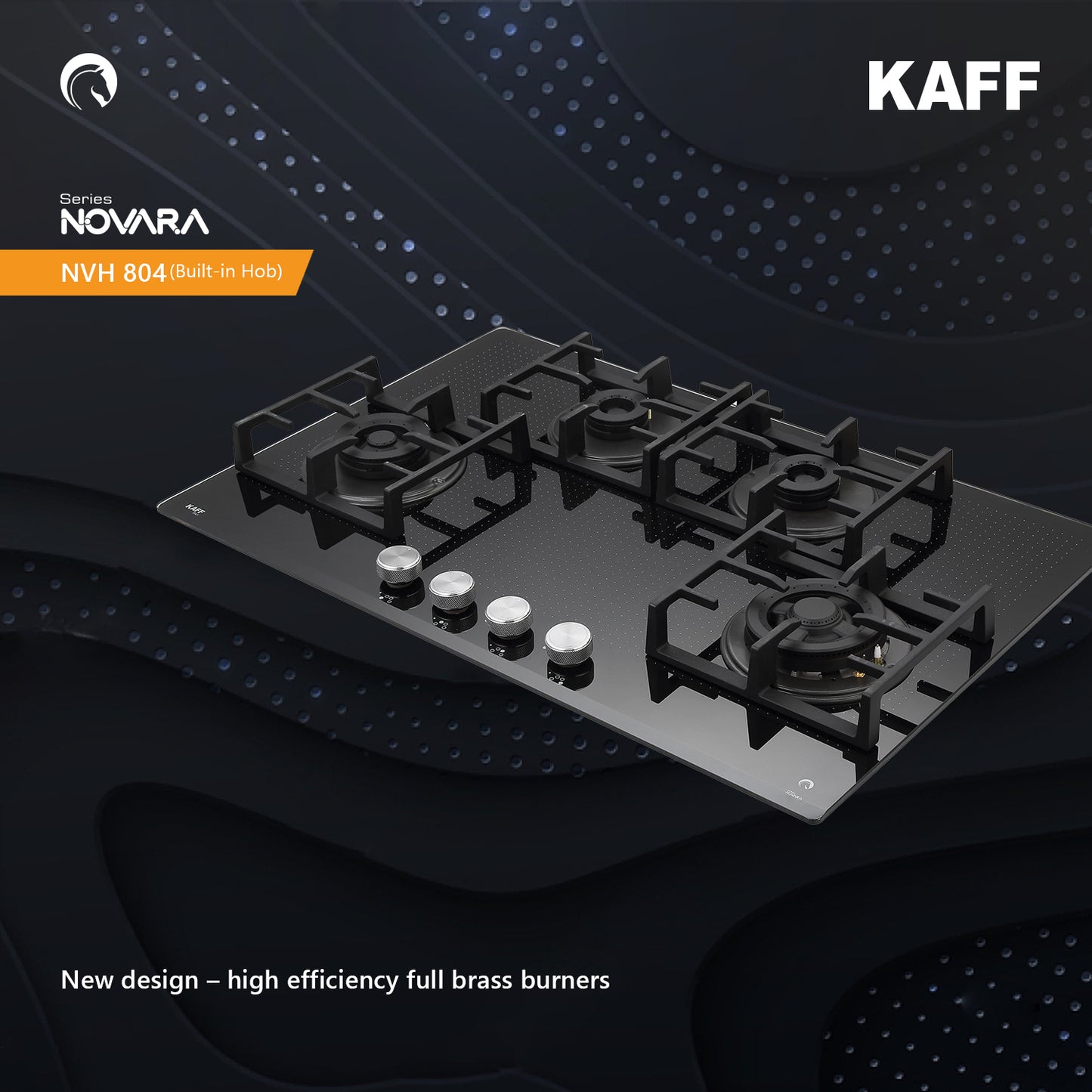 Kaff 80 cm 4 Burner Hob Novara NVH 804