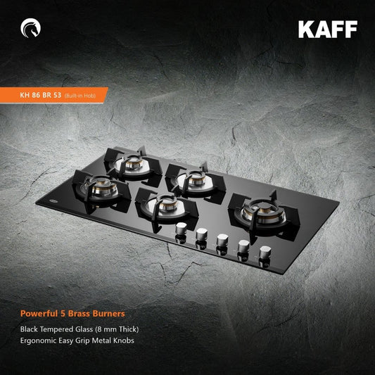 Kaff 86 cm 5 Burner Hob Premier Range KH 86 BR 53X