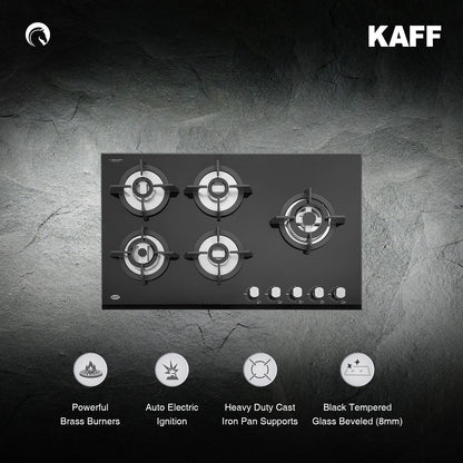 Kaff 86 cm 5 Burner Hob Premier Range KH 86 BR 53X