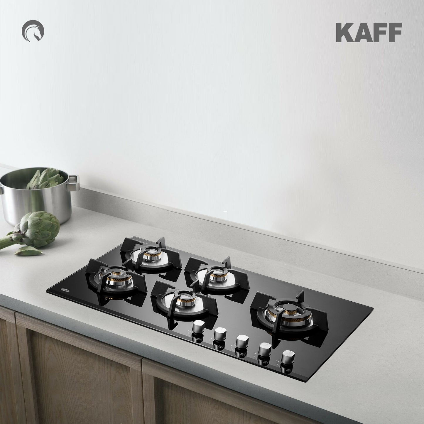 Kaff 86 cm 5 Burner Hob Premier Range KH 86 BR 53X