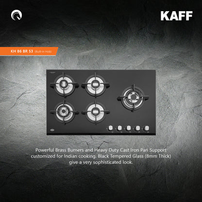 Kaff 86 cm 5 Burner Hob Premier Range KH 86 BR 53X