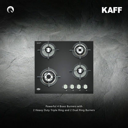 Kaff 60 cm 4 Burner Hob Premier Range KHB 60 BR 4X