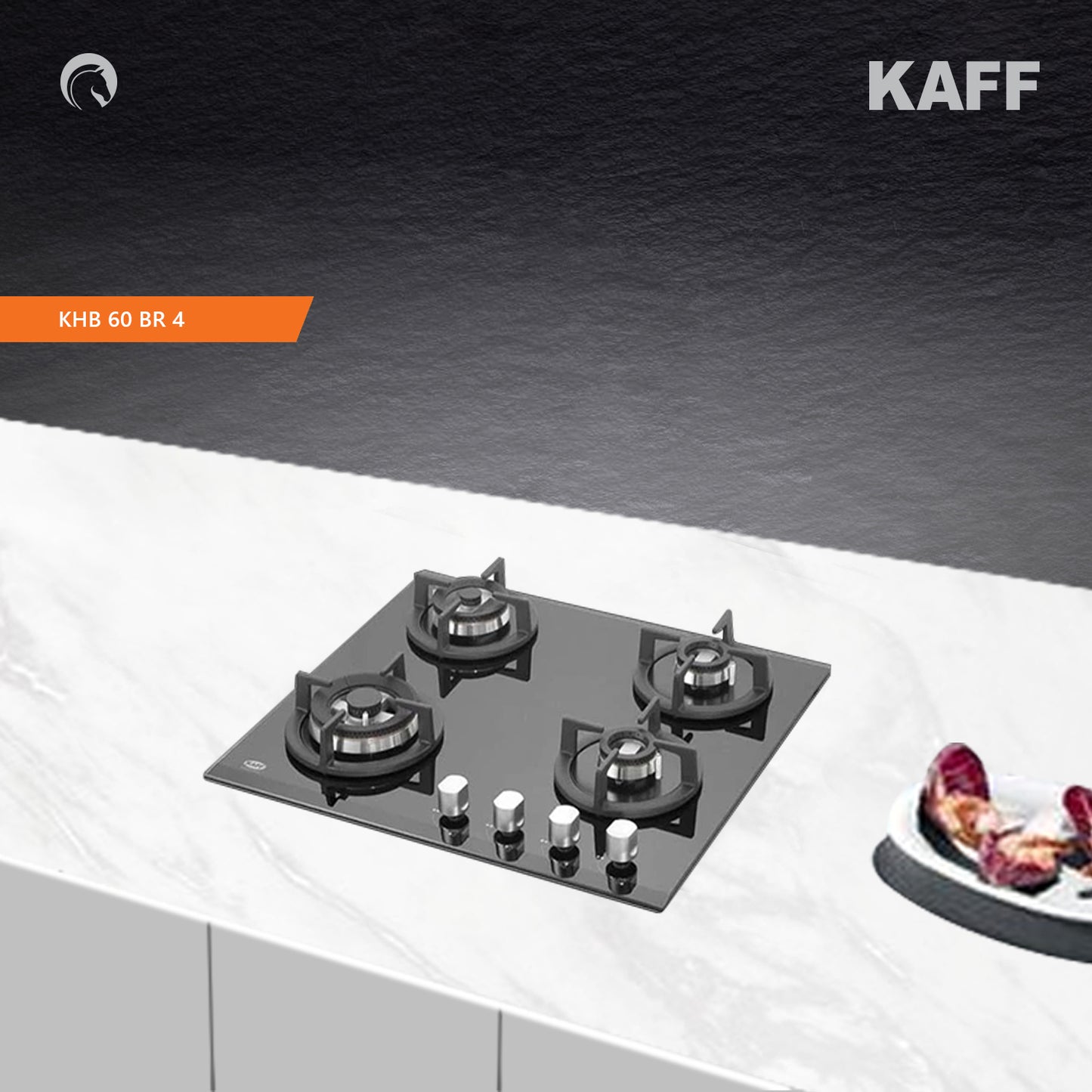 Kaff 60 cm 4 Burner Hob Premier Range KHB 60 BR 4X