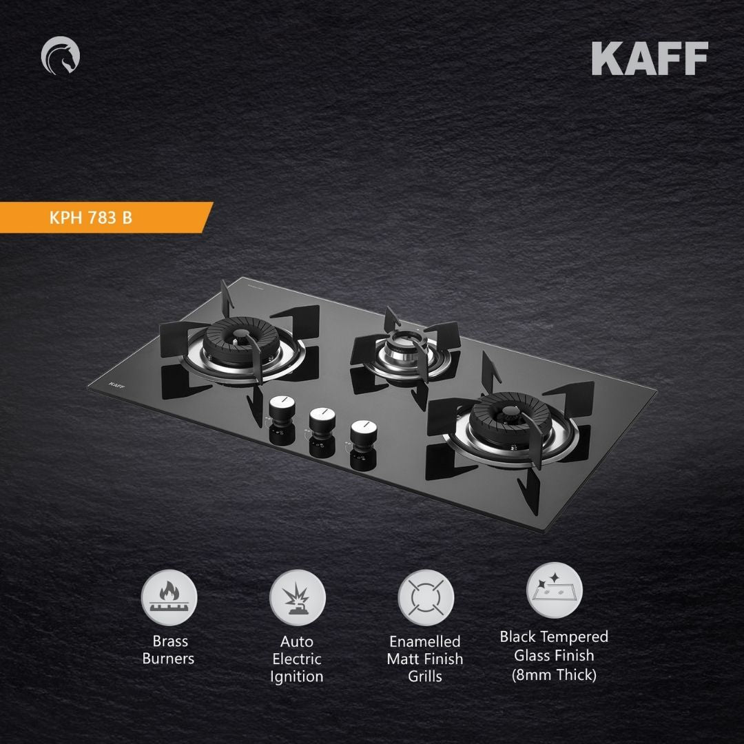 Kaff 78 cm 3 Burner Hob Premier Range KPH 783 B