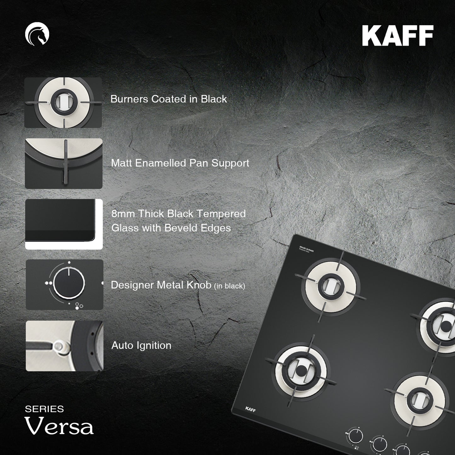 Kaff 60 cm 4 Burner Hob Versa VRH 604X