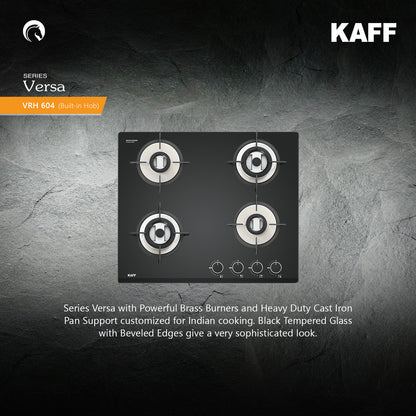 Kaff 60 cm 4 Burner Hob Versa VRH 604X