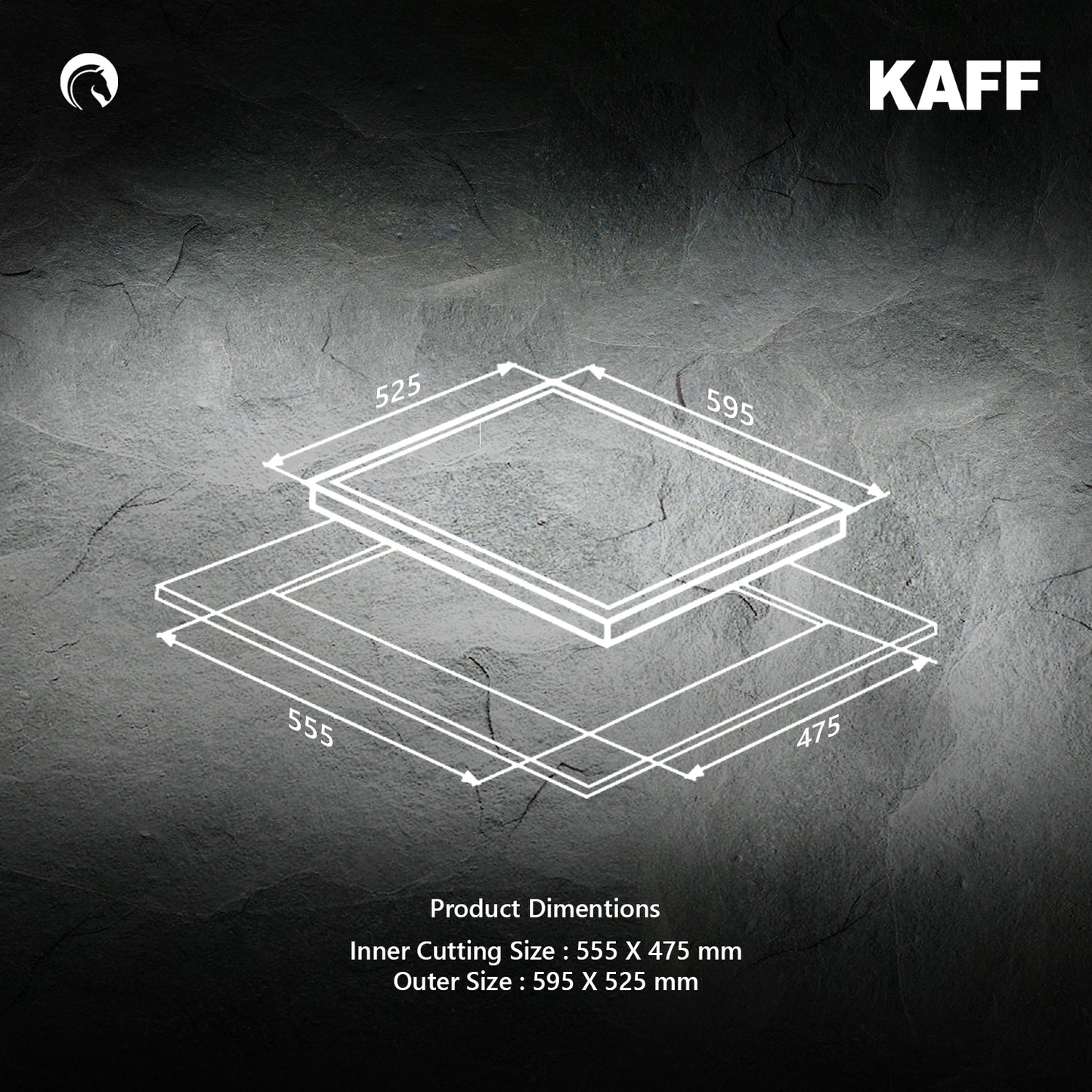 Kaff 60 cm 4 Burner Hob Versa VRH 604X