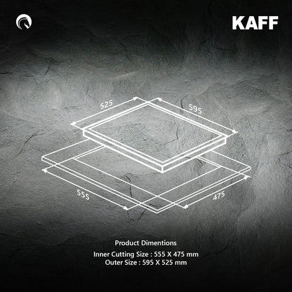 Kaff 60 cm 4 Burner Hob Versa VRH 604X