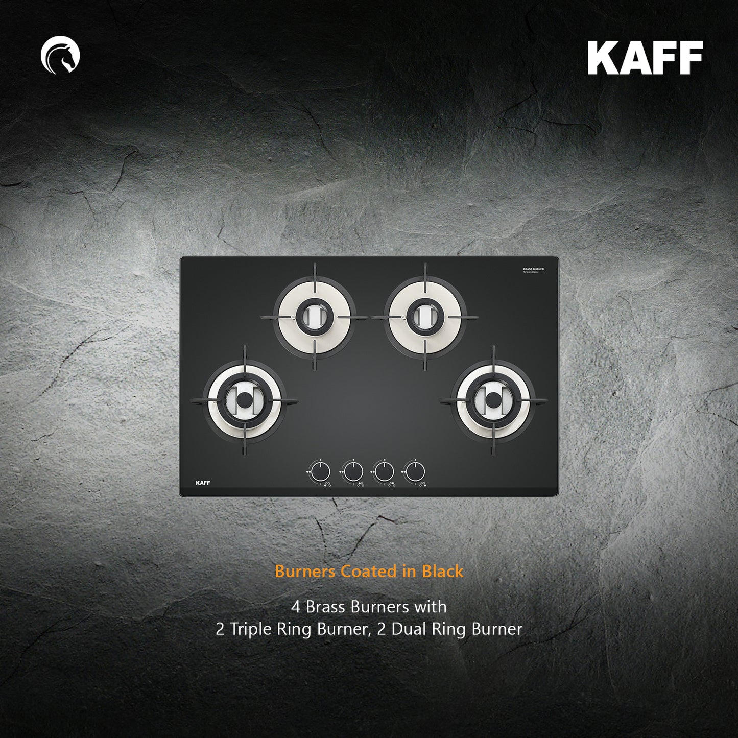Kaff 78 cm 4 Burner Hob Versa VRH 784X