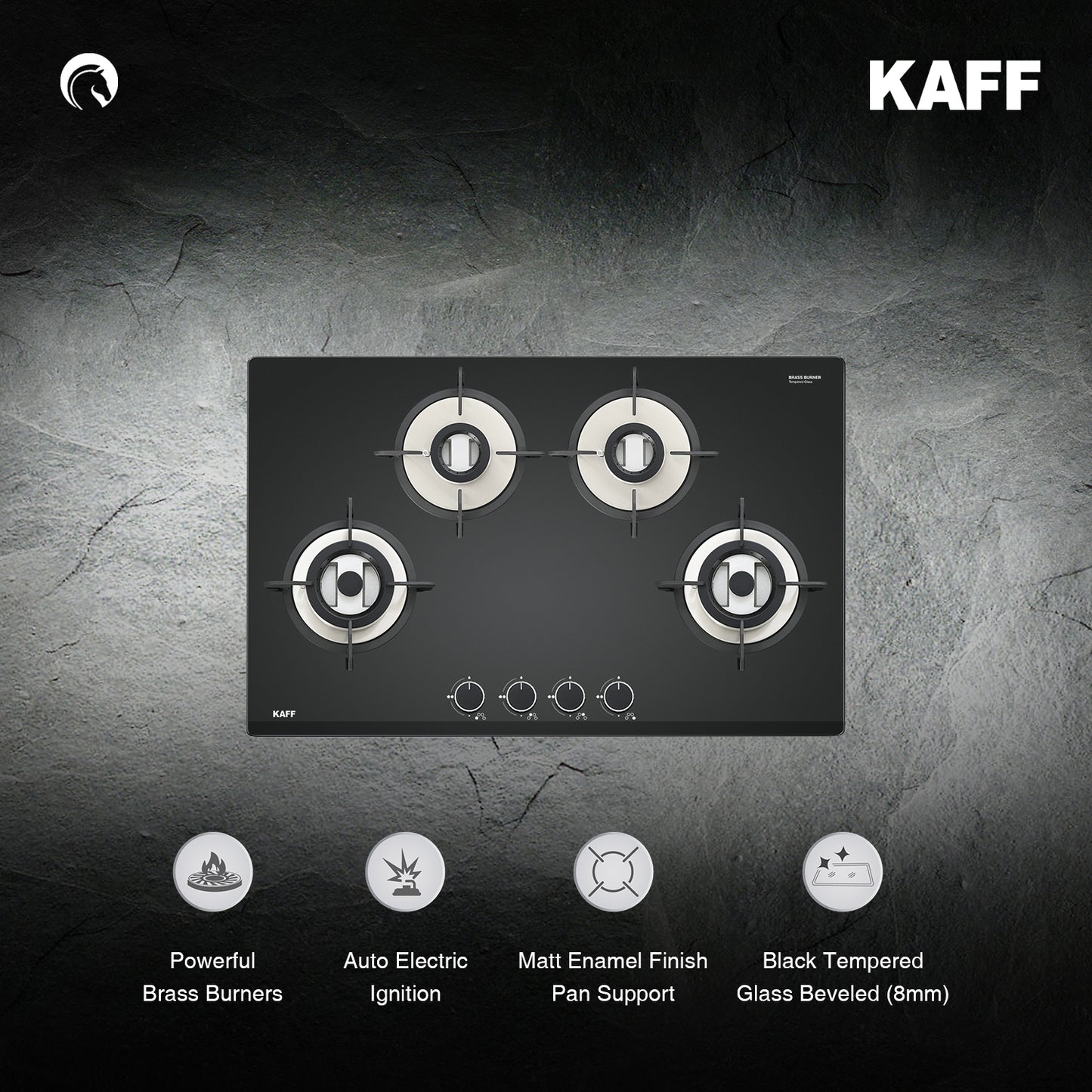 Kaff 78 cm 4 Burner Hob Versa VRH 784X