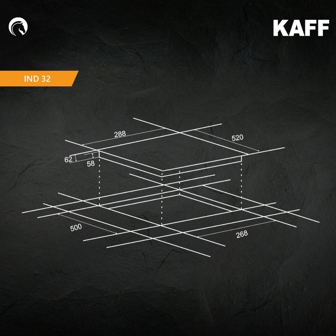 Kaff 2 Zones Induction Hob IND 32