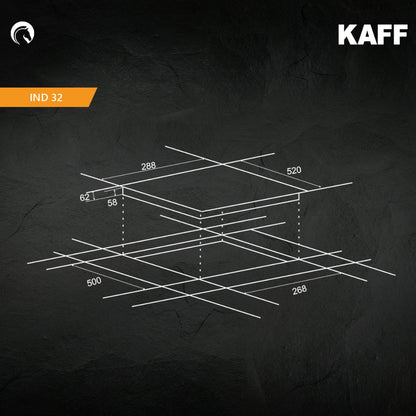 Kaff 2 Zones Induction Hob IND 32