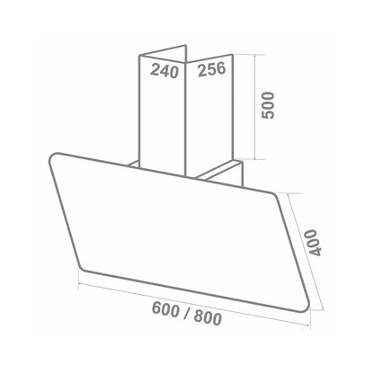 Elica 60 cm Wall Mounted Chimney Trendy Series KITTY ETB HE LTW 60 BK TC4V LED