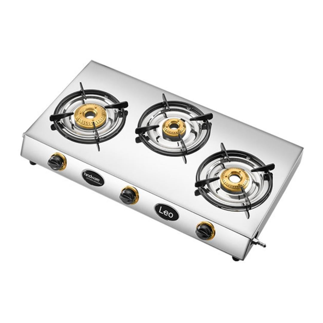 Hindware 76 cm 3 Burner Cooktop Leo Series LEO 3B