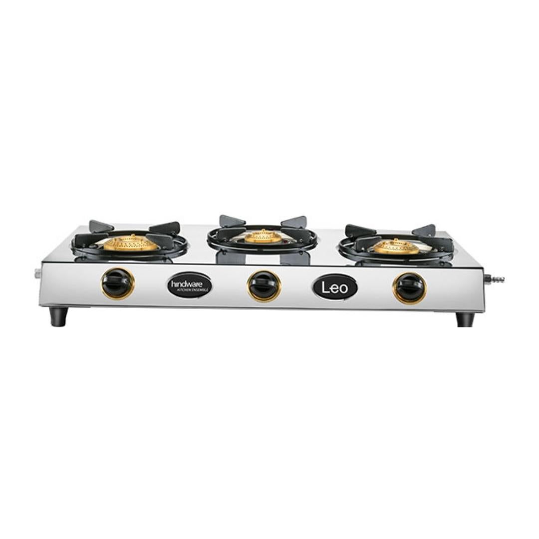 Hindware 76 cm 3 Burner Cooktop Leo Series LEO 3B
