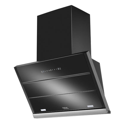 Hindware 75 cm Wall Mounted Chimney Auto Clean Hoods Series MAPLE 75 BLK