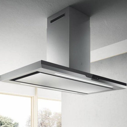 Elica 90 cm Island Chimney EDS Deep Silence Series METEORITE ISLAND EDS PLUS HE LTW 90 T4V LED