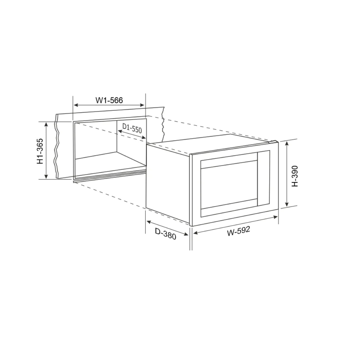 Glen Built-In Microwave MO 676