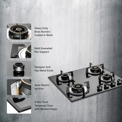 Kaff 60 cm 4 Burner Hob Alton ALN 604