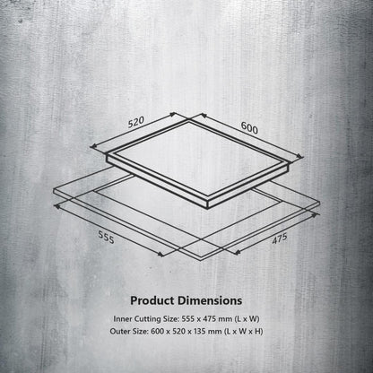 Kaff 60 cm 4 Burner Hob Alton ALN 604