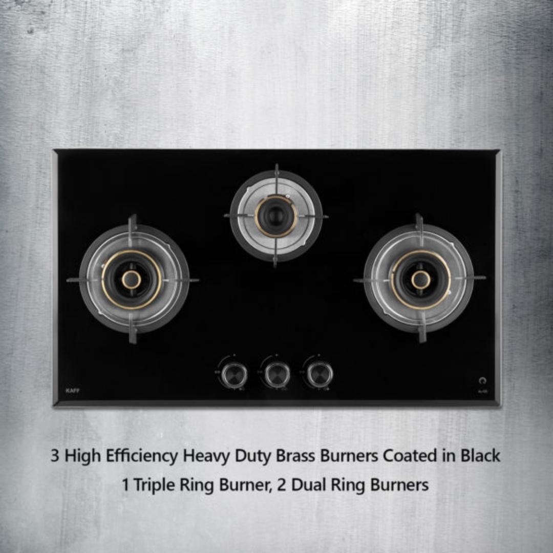 Kaff 78 cm 3 Burner Hob Alton ALN 783