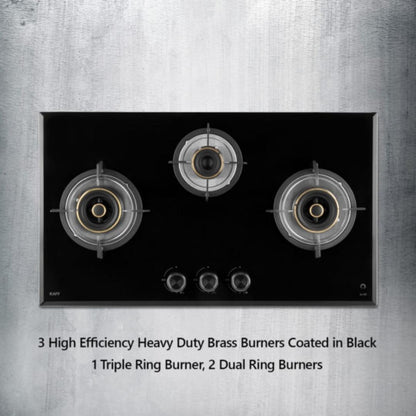Kaff 78 cm 3 Burner Hob Alton ALN 783