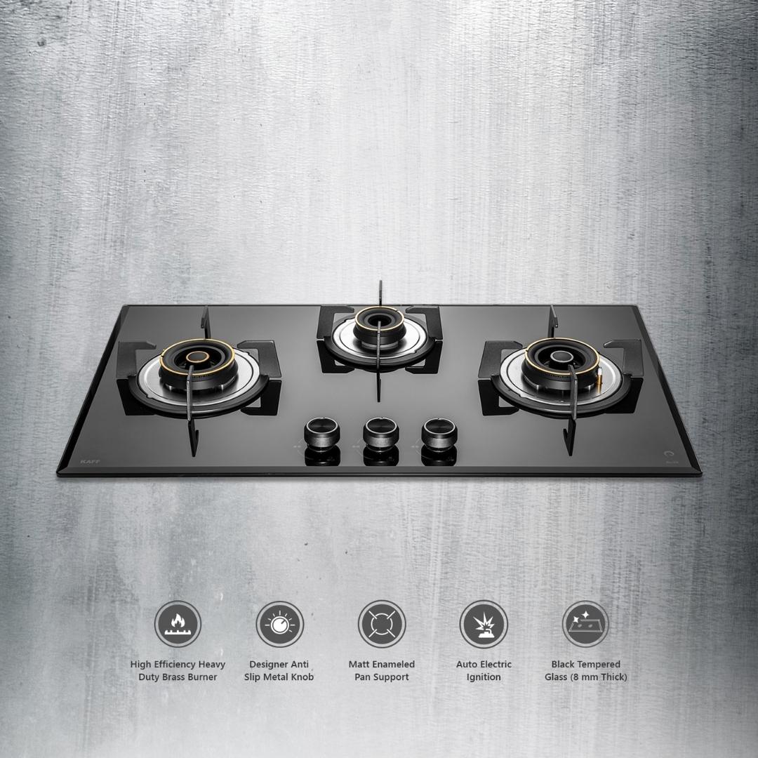 Kaff 78 cm 3 Burner Hob Alton ALN 783