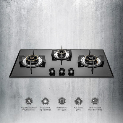 Kaff 78 cm 3 Burner Hob Alton ALN 783