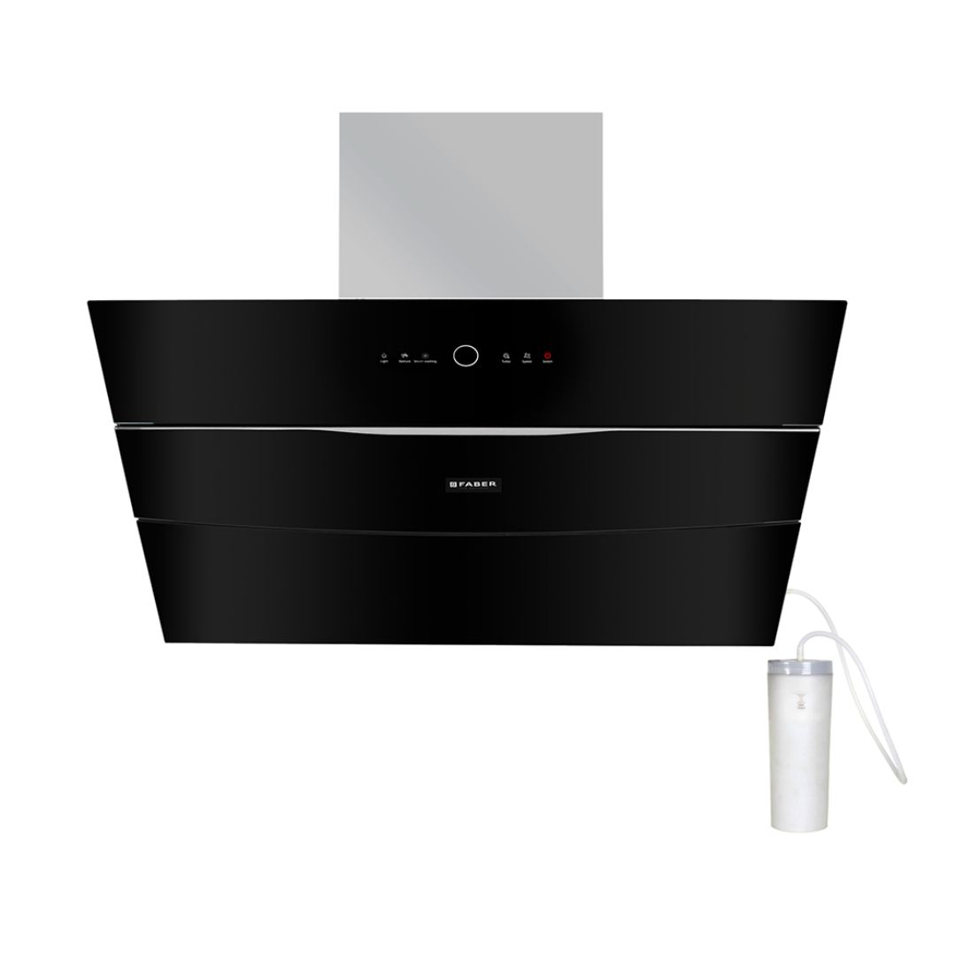 Faber 90 cm Wall Mounted Chimney Auto Clean Hoods Series BOLT FL SW SC BK 90 N