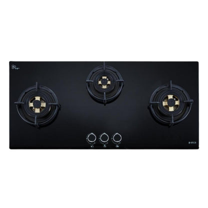 Elica 90 cm 3 Burner Hob Direct Flame Series DFS FB MFC 3B 90 DX FFD