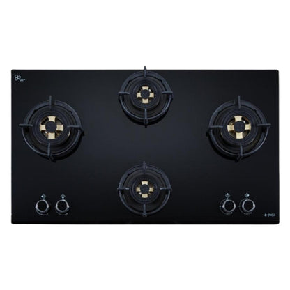 Elica 90 cm 4 Burner Hob Direct Flame Series DFS FB MFC 4B 91 DX