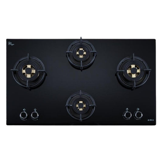 Elica 90 cm 4 Burner Hob Direct Flame Series DFS FB MFC 4B 91 DX