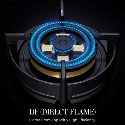 Elica 90 cm 4 Burner Hob Direct Flame Series FLEXI DFS FB MFC 4B 91 DX