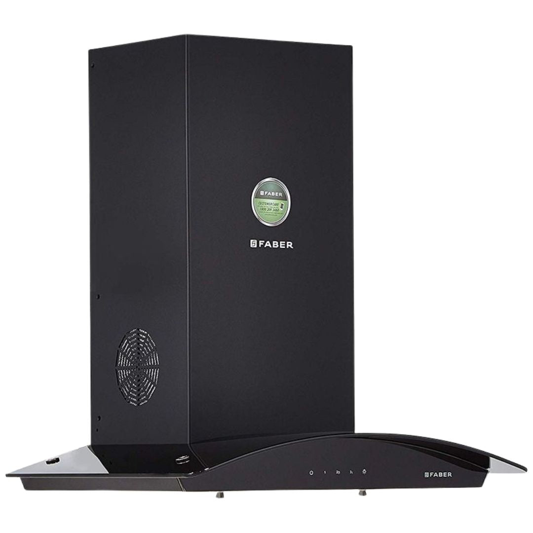 Faber 60 cm Wall Mounted Chimney 3D Hood Series FEEL PLUS 3D T2S2 BK TC LTW 60
