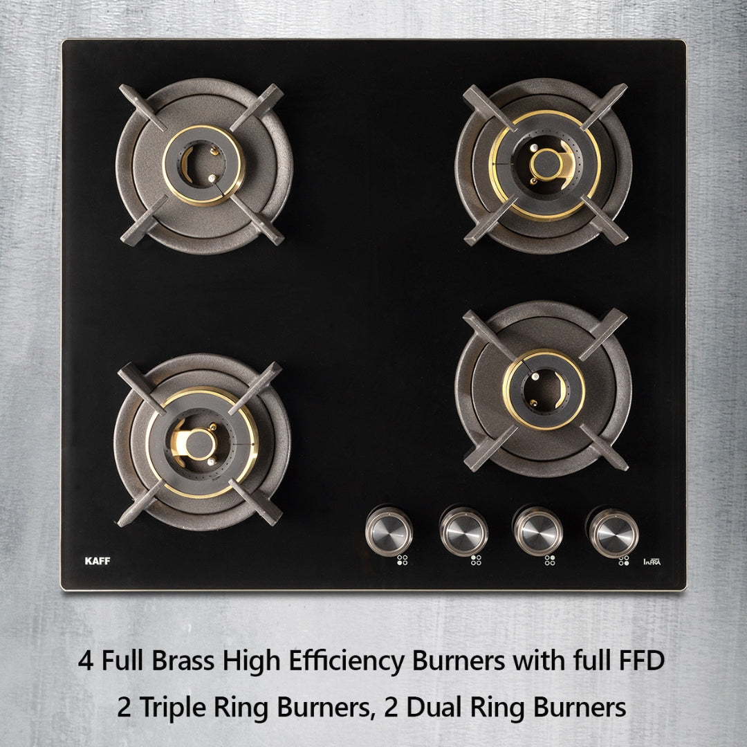 Kaff 60 cm 4 Burner Hob Infra INF 604