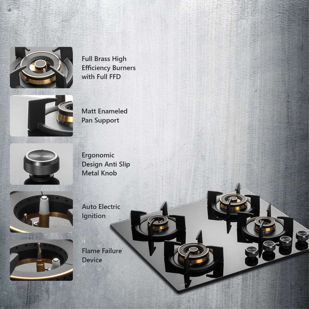 Kaff 60 cm 4 Burner Hob Infra INF 604