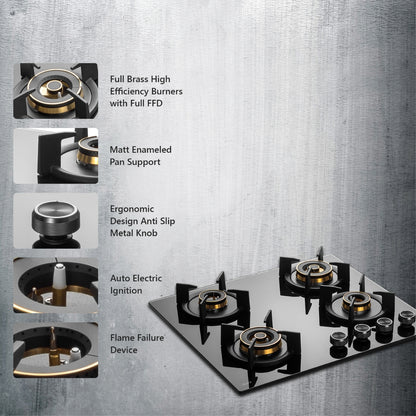 Kaff 60 cm 4 Burner Hob Infra INF 604