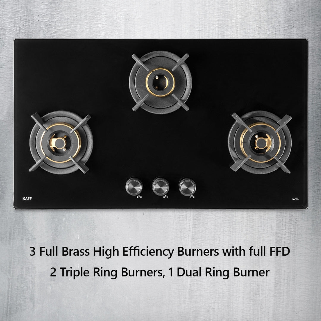 Kaff 78 cm 3 Burner Hob Infra INF 783